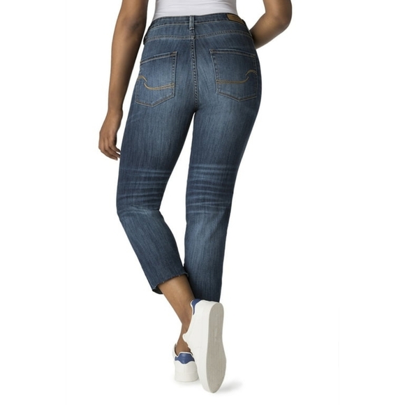 Levi's Signature Womens High Rise Slim Cropped Fit Stretch Denim Jeans Size 27 - Picture 1 of 16